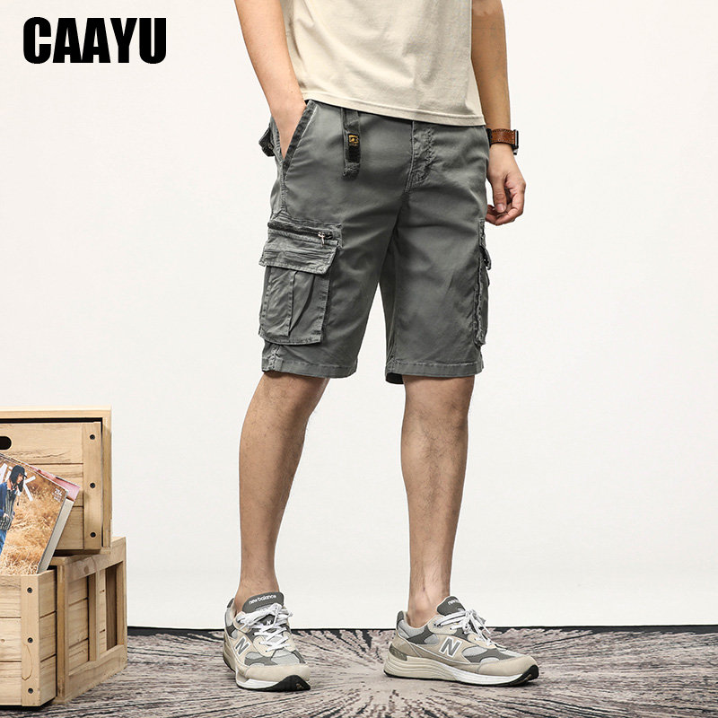 CAAYU Summer Mens Cargo Tactic - Men'S Fashion Khaki Pants ulasan dan harga