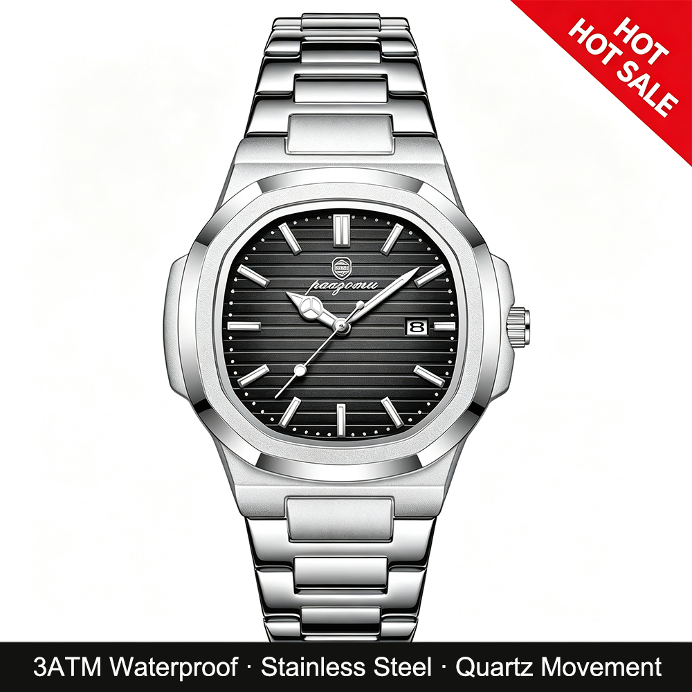 PAAZOMU Men Quartz Wristwatch  - Men'S Fashion Magazine ulasan dan harga