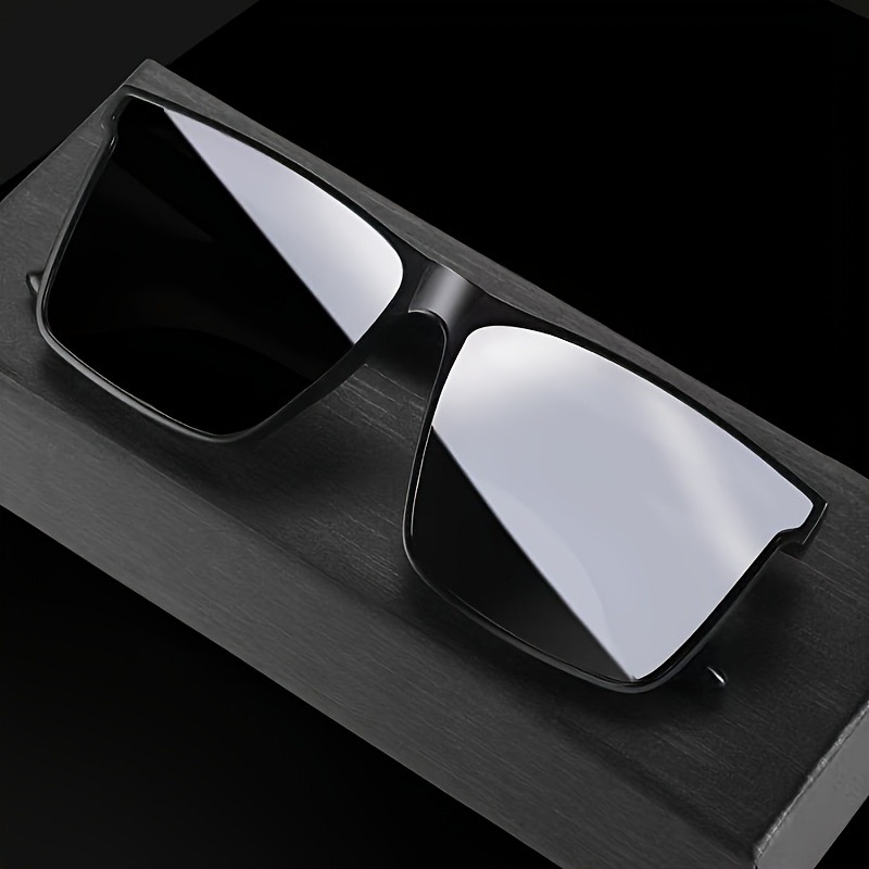 Simple Black Square Fashion Gl - Men Fashion Photography ulasan dan harga