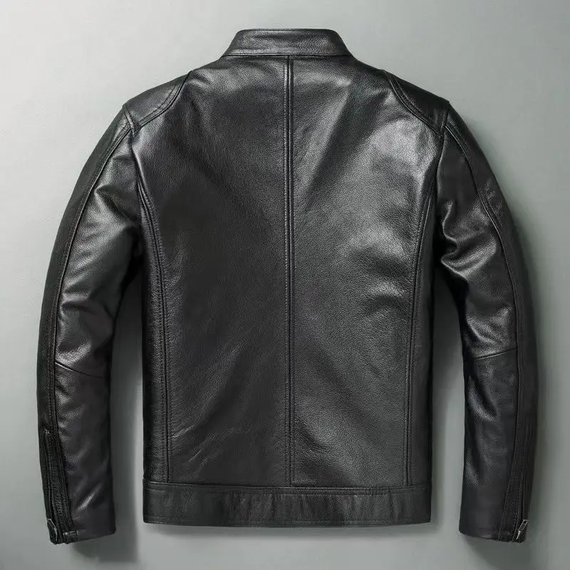 Genuine Leather Jacket Men 100 - Men'S Fashion Leather Jacket ulasan dan harga