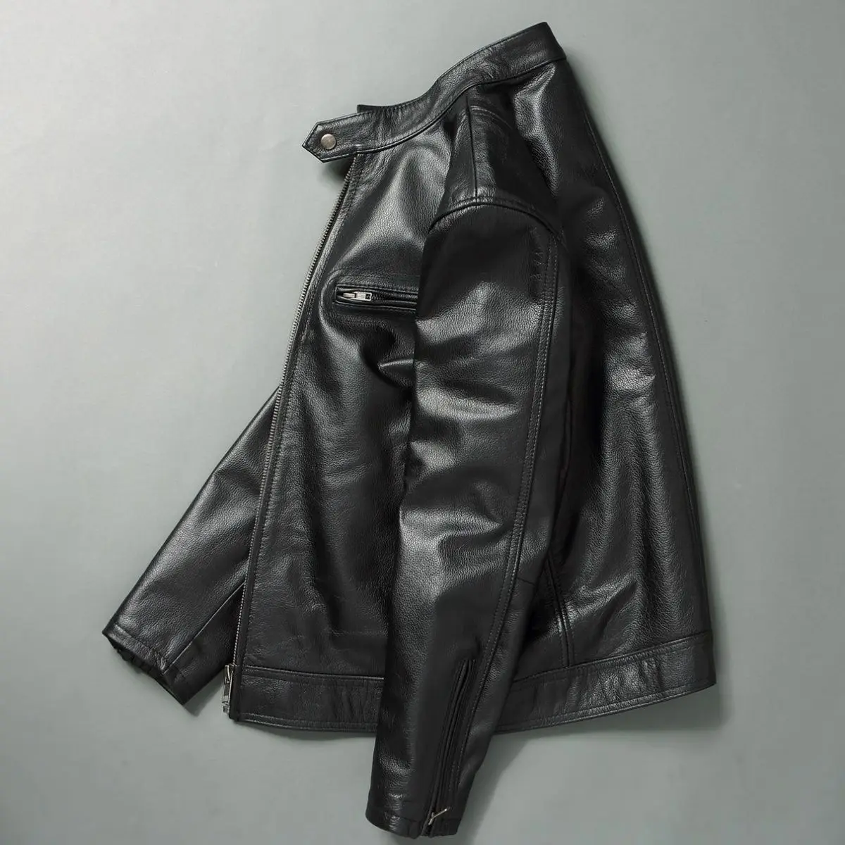 Genuine Leather Jacket Men 100 - Men'S Fashion Leather Jacket ulasan dan harga