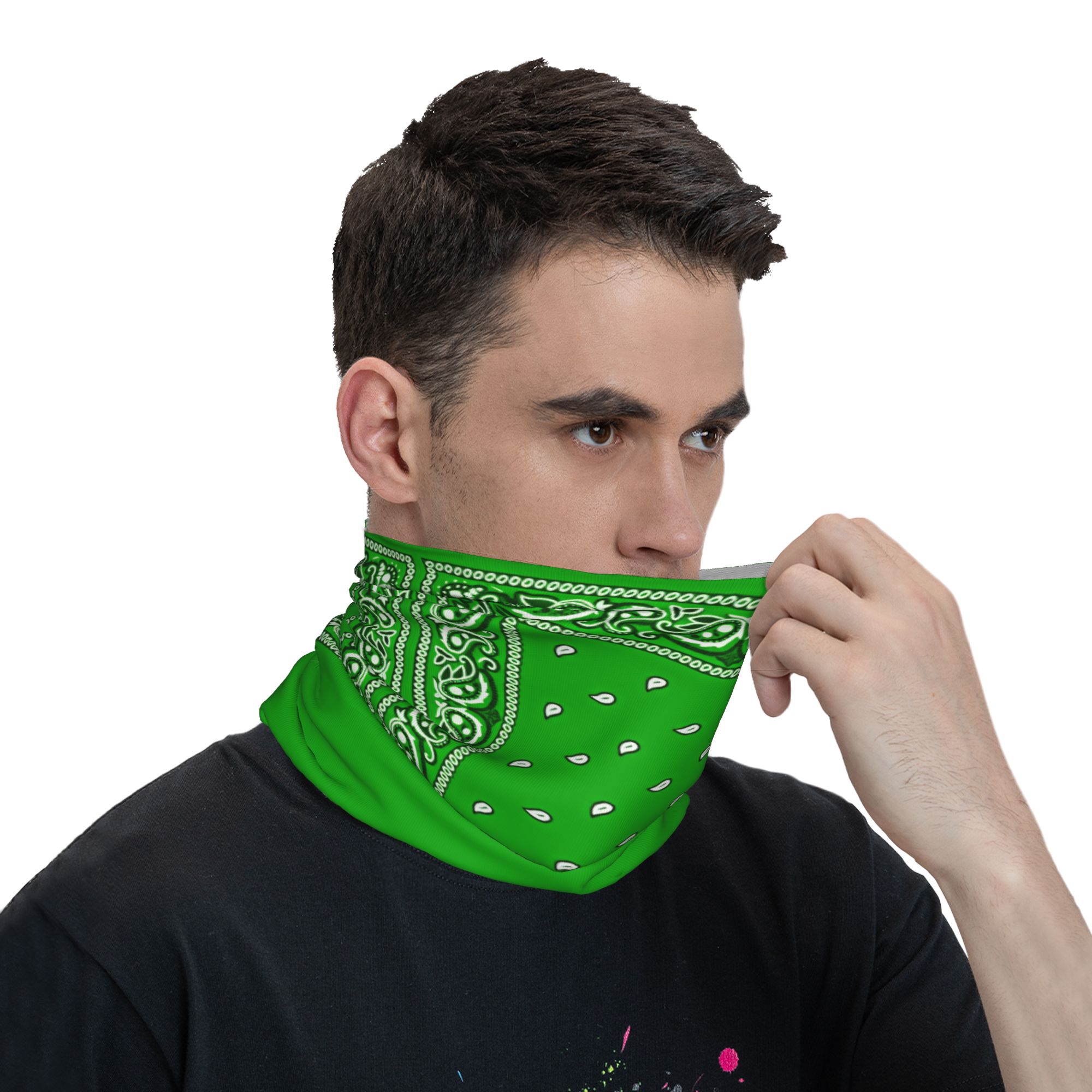 green Bandana  Cool Cycling Ma - Men'S Fashion Rings ulasan dan harga