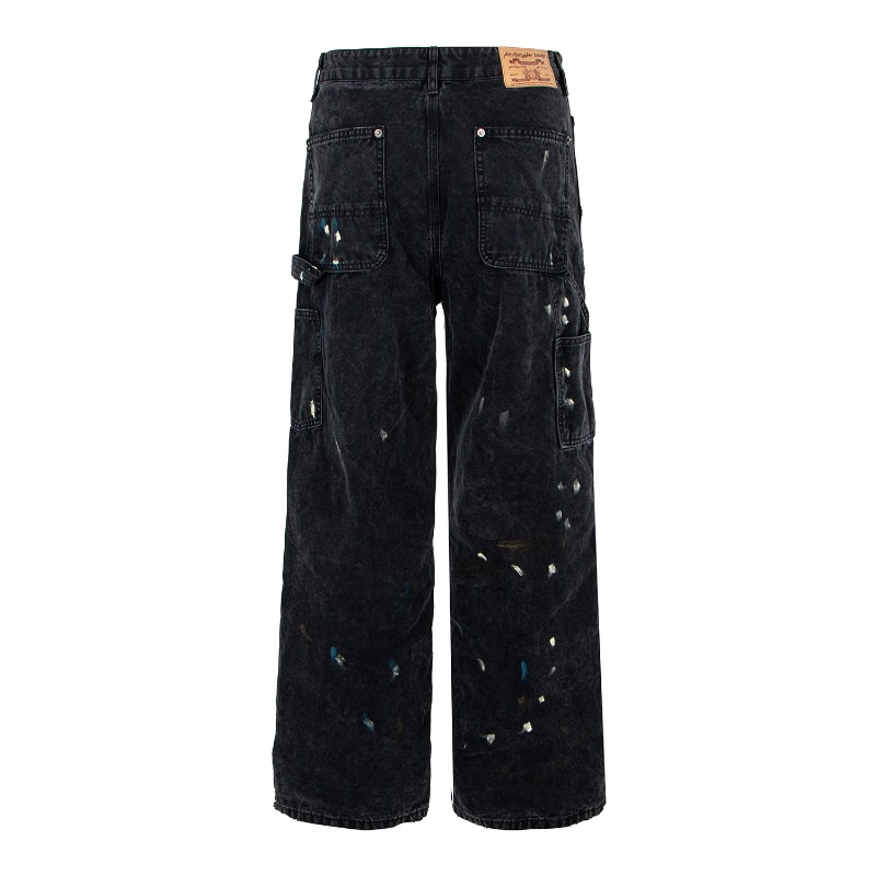 American Retro High Street Rip - Men'S Fashion With Baggy Jeans ulasan dan harga